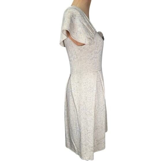 Moth for Anthropologie A-Line Midi Knit Sweater Dress Gray Medium - Picture 4 of 7